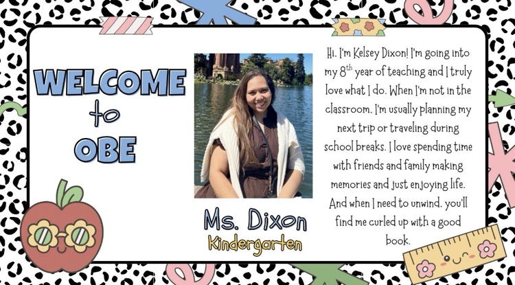 welcome to one of our new kindergarten teachers.
