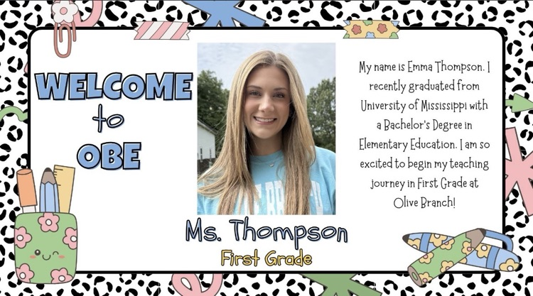 Let’s welcome Ms. Thompson to OBES.