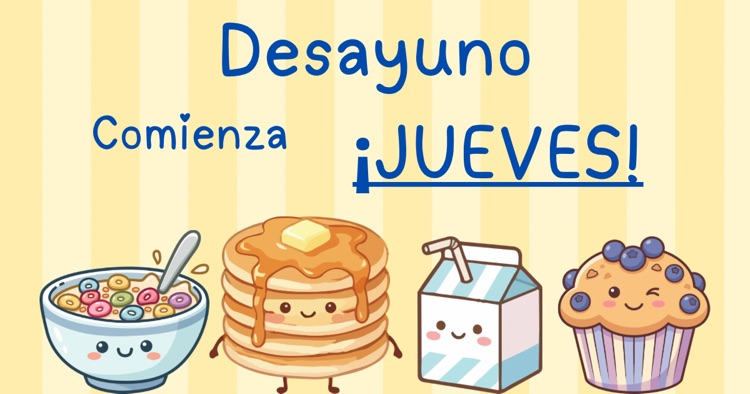 Breakfast starts Thursday 