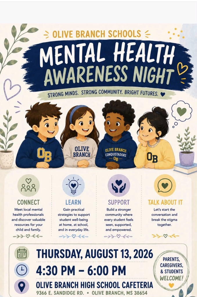 Mental Health Awareness Night at OBHS on Thursday 13 @ 4:30.