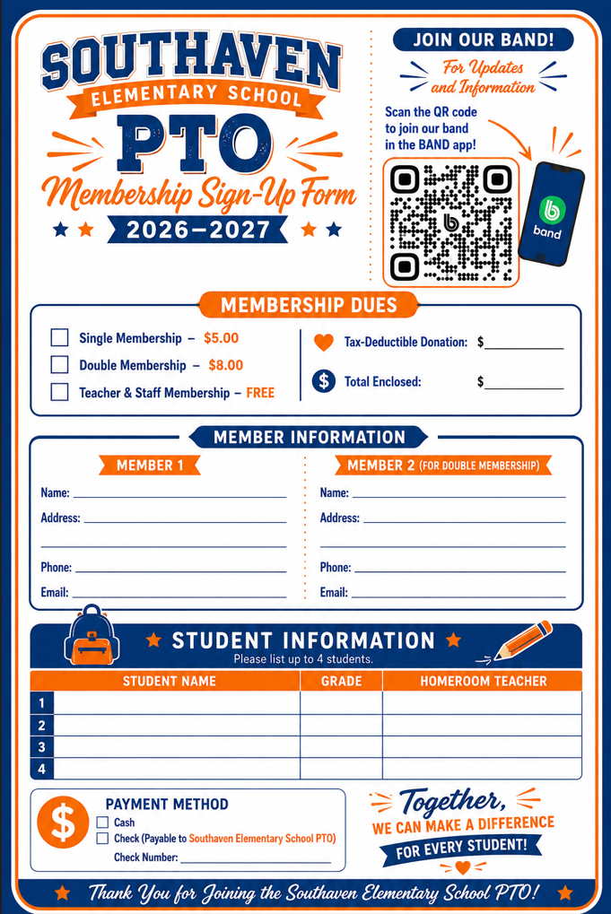 Join our PTO 