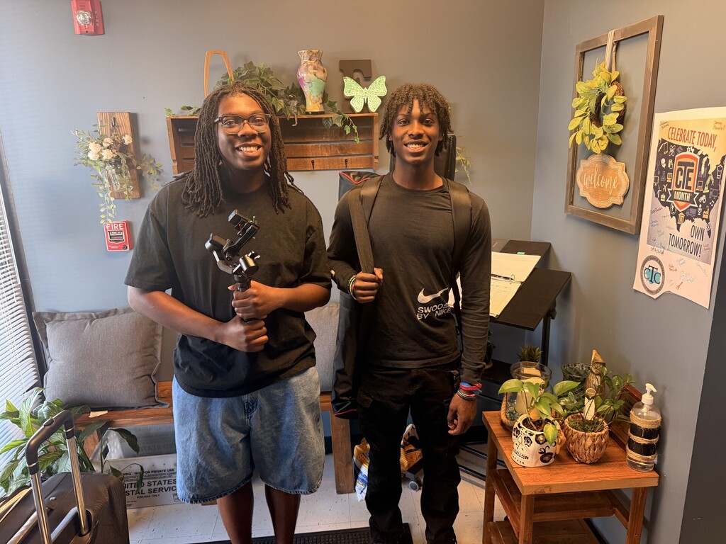 two students posing for picture