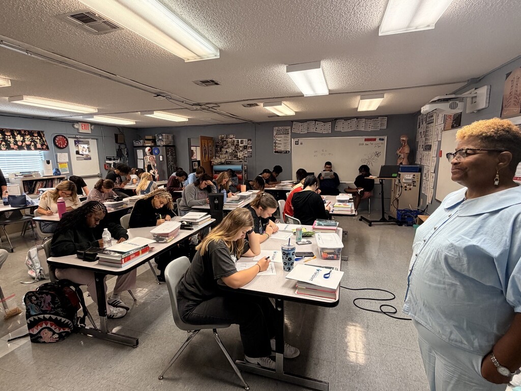 guest speaker talking to students