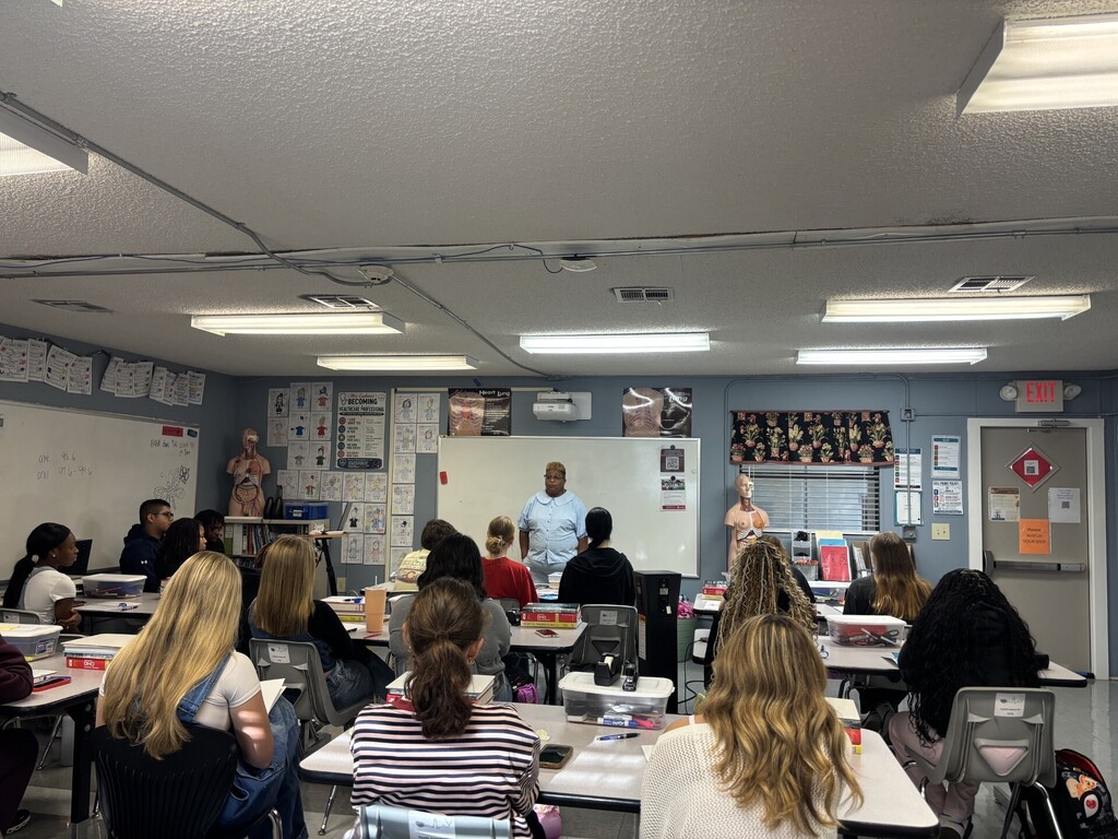 guest speaker talking to students