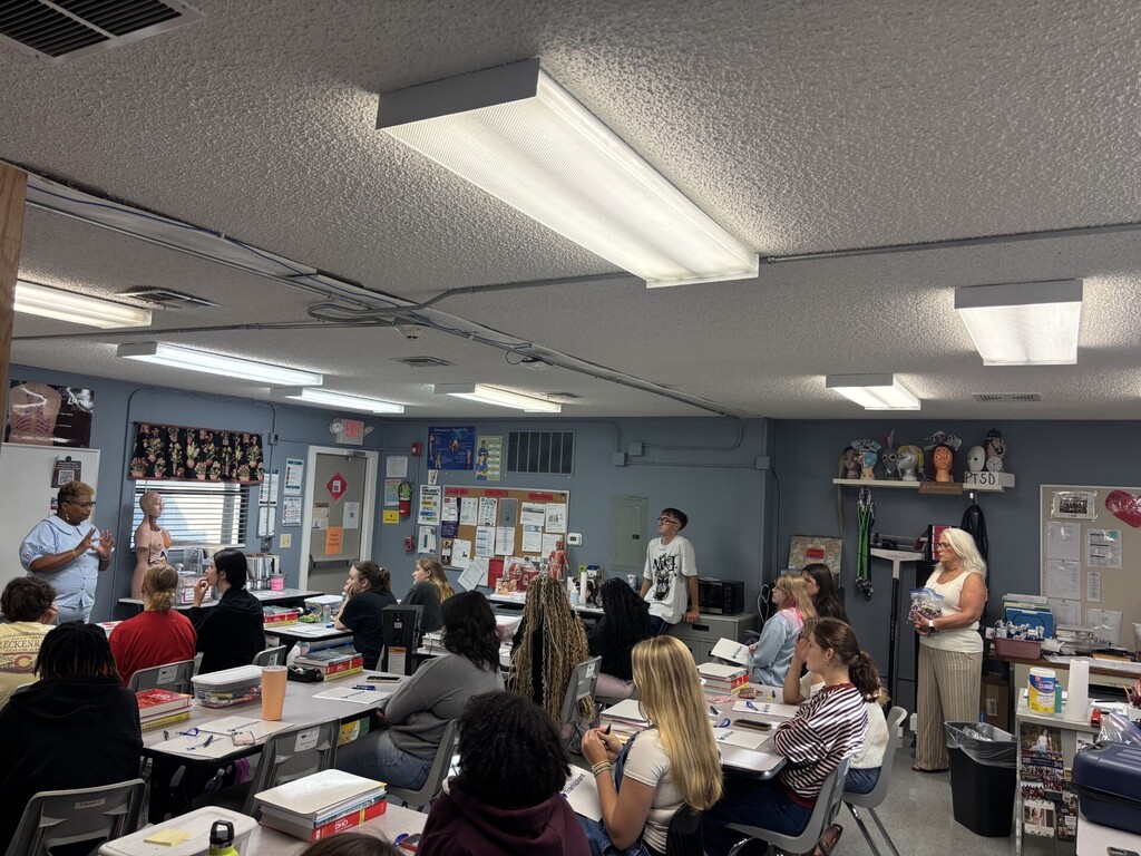 guest speaker talking to students