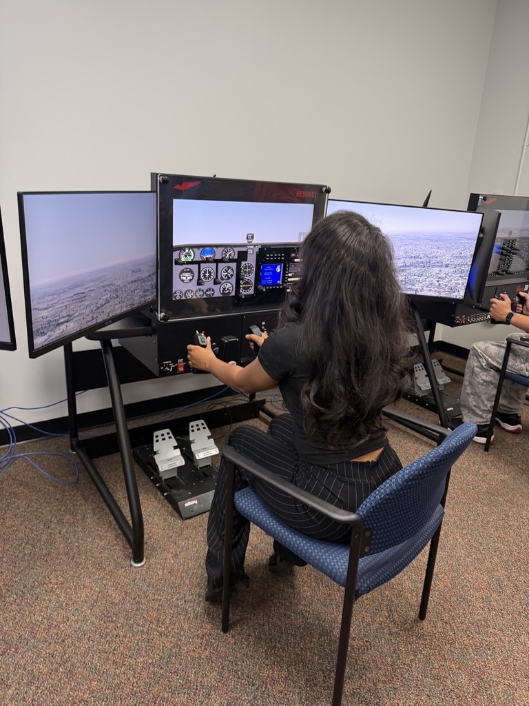 Students in simulator at U of M