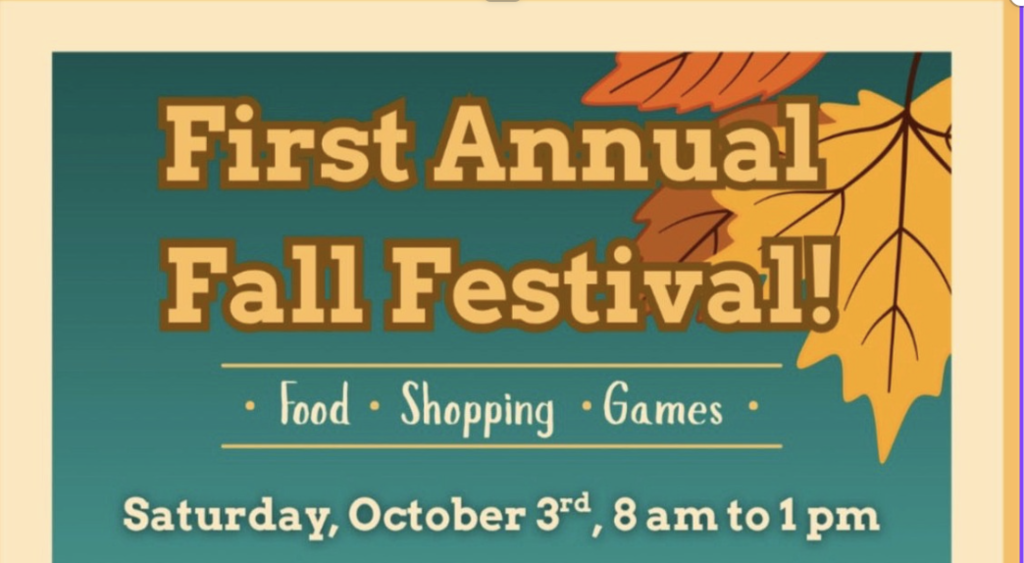 HLHS 1st Annual Fall Festival - Food - Shopping - Games - Sat. October 3rd, 8 am - 1  pm