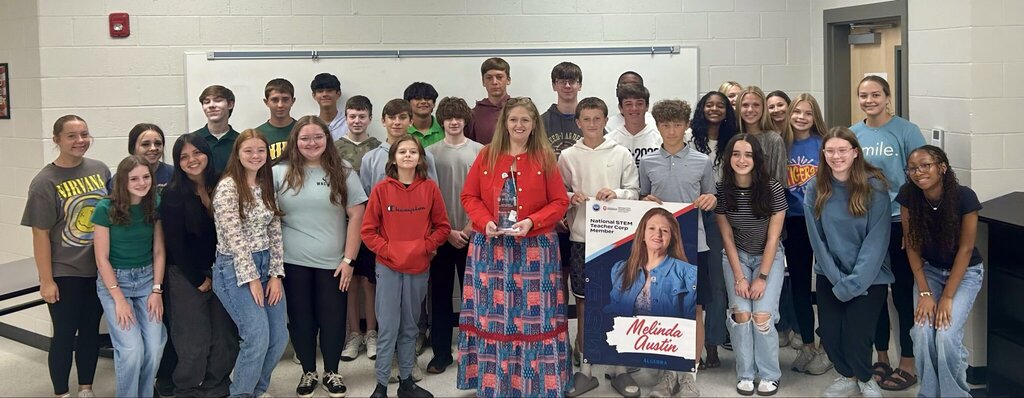 Mrs. Austin and her class