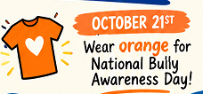 Wear Orange for National Bully Awareness Day