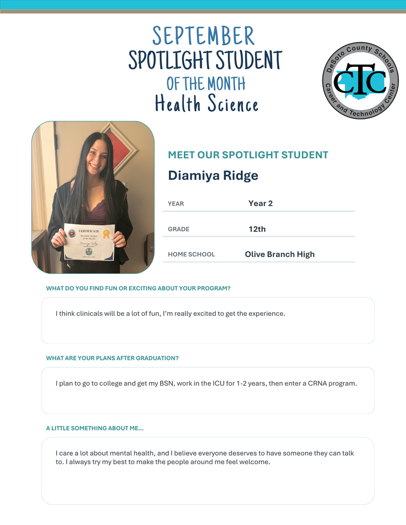 student of the month flyer