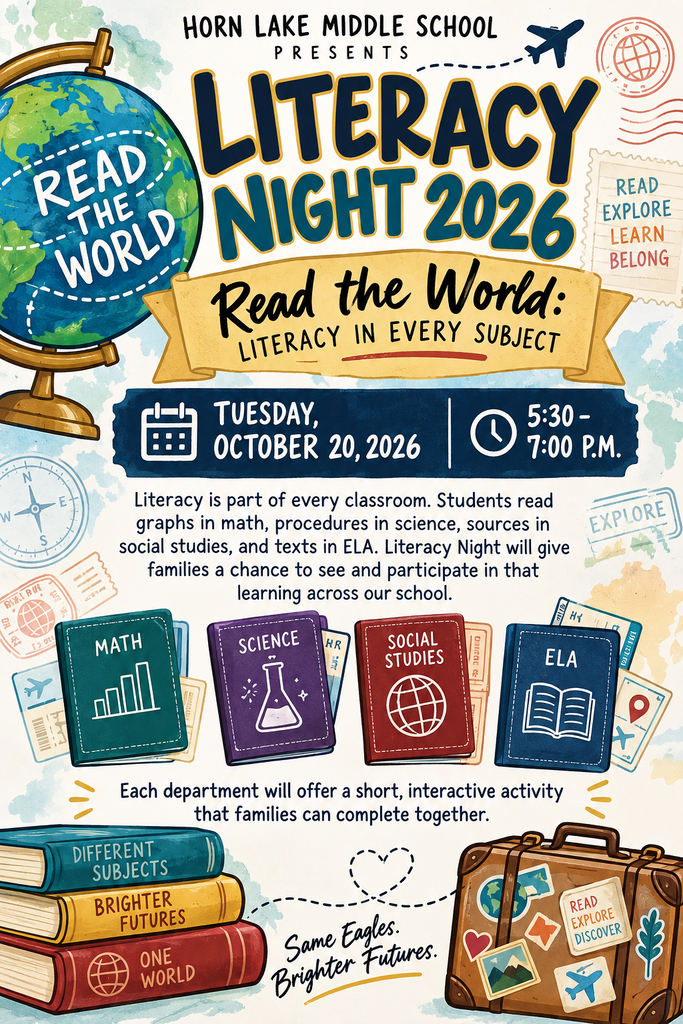 HLMS Literacy Night 10/20/26, 5:30-7:00 PM