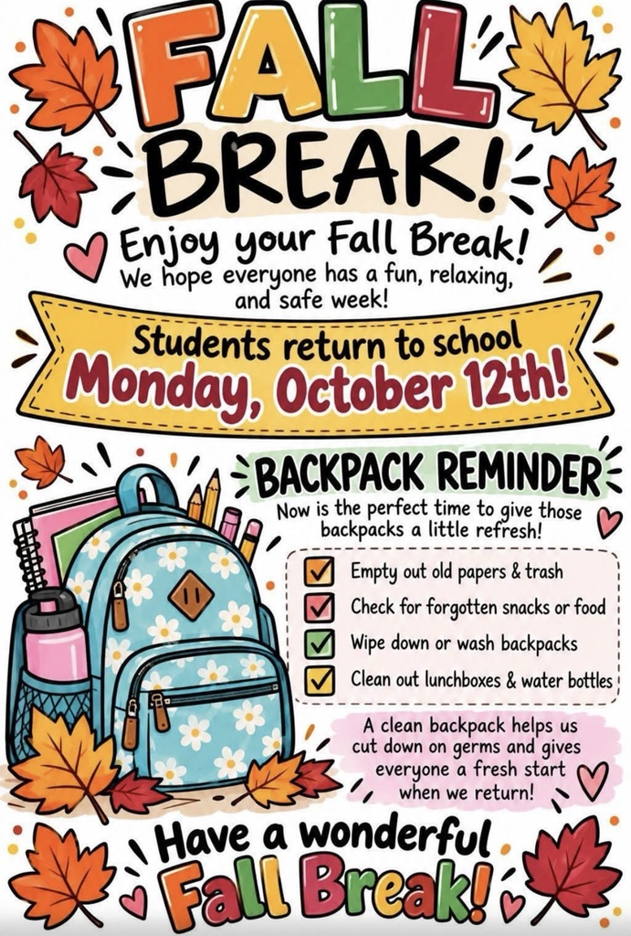 Fall Break Backpack Clean Out