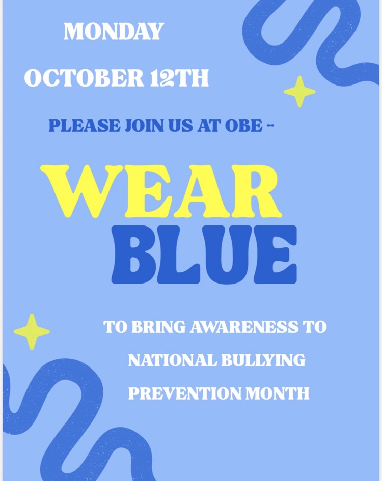 Wear Blue! National Bullying Prevention Month