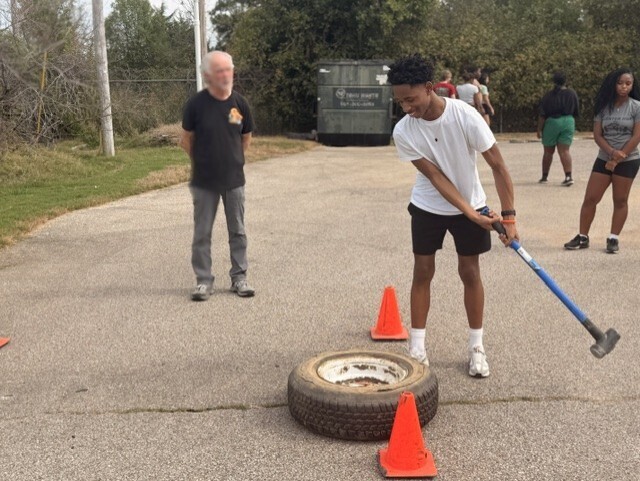 students doing PT