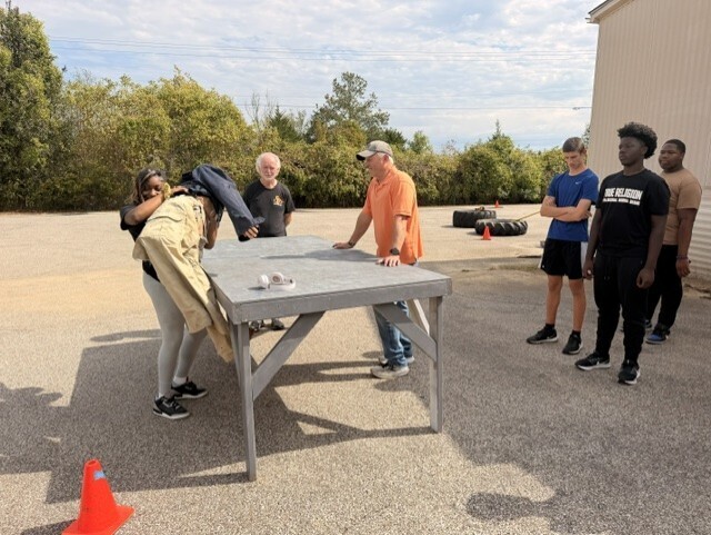 students doing PT