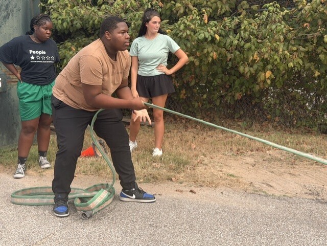 students doing PT