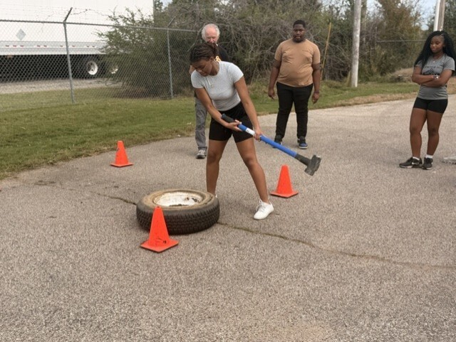 students doing PT