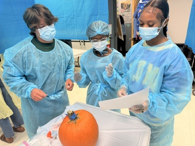 students pumpkinectomy