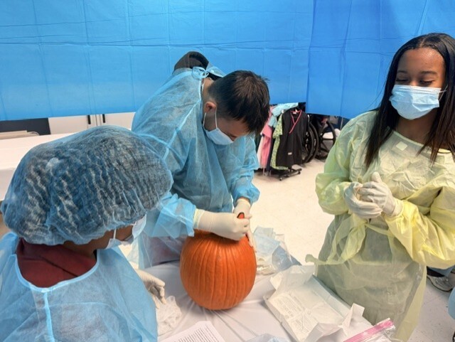 students pumpkinectomy