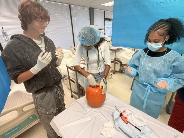 students pumpkinectomy