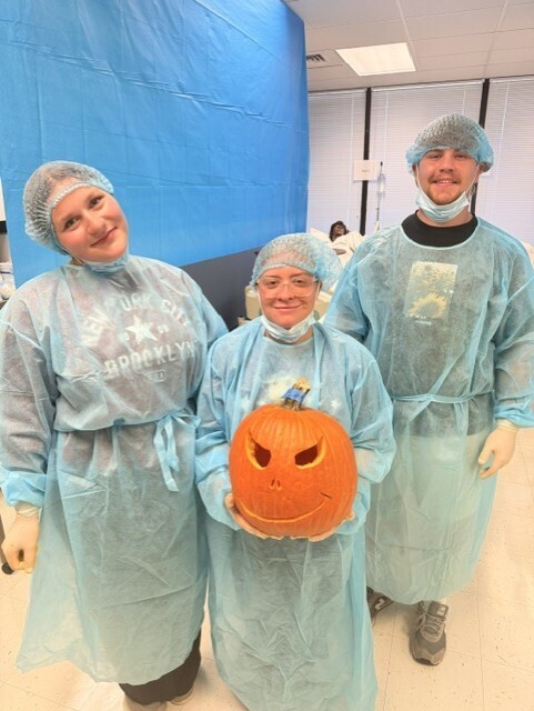 students pumpkinectomy