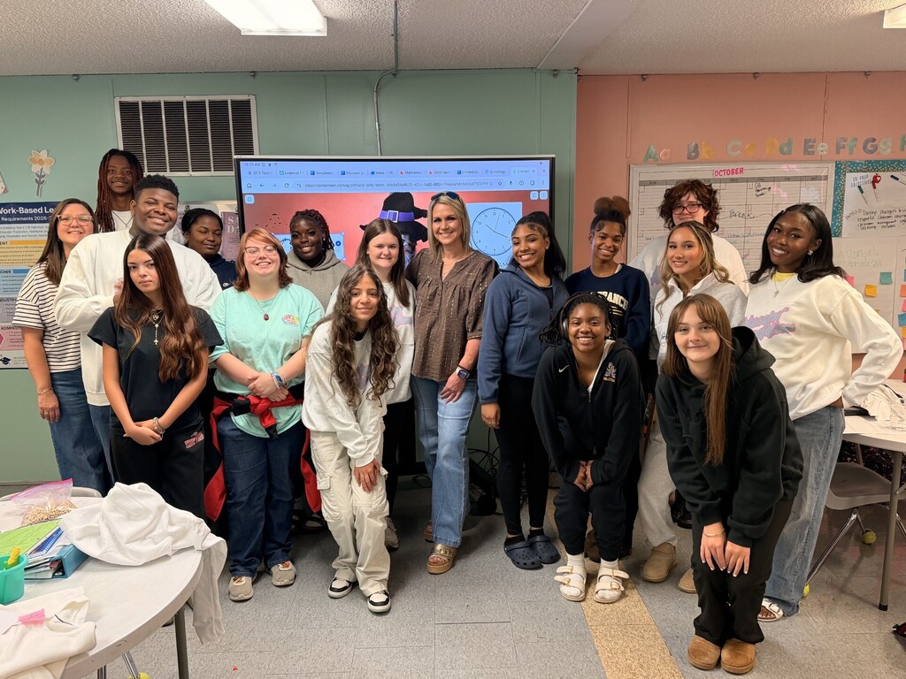 students with guest speaker