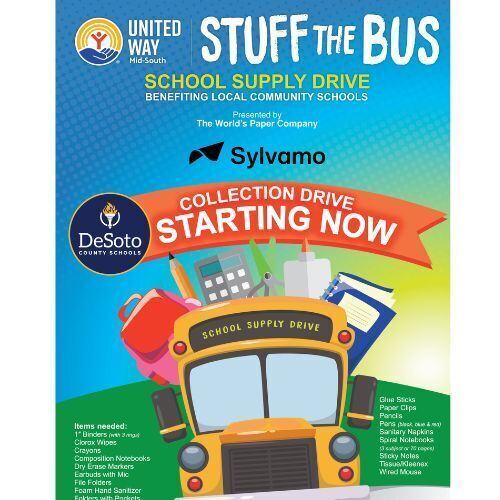Stuff the Bus School Supply Drive sponsored by United Way