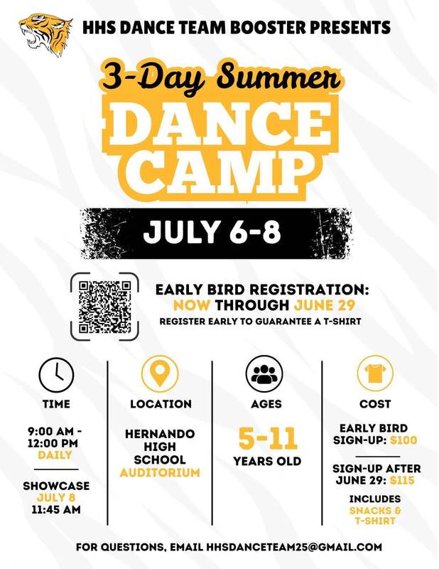HHS Dance Team Presents 3-Day Summer Dance Camp (July 6-8) See flyer for more information