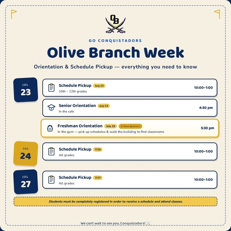 Orientation & Schedule Pickup