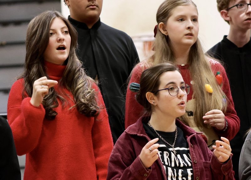 Students snapping fingers