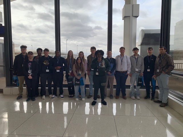 HHS Students Aiden Criddle and Gavin Vincent attend the Aviation Career Exploration Series