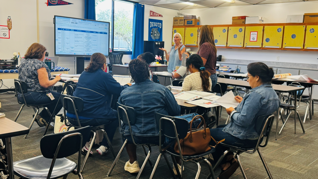 group of staff learning