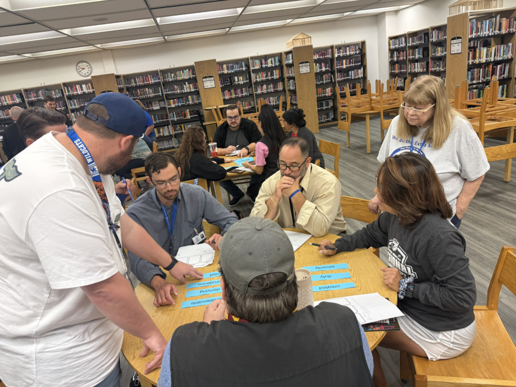 group of staff learning