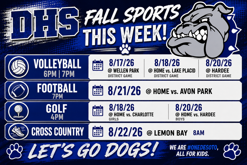 graphic "Fall Sports this Week!"