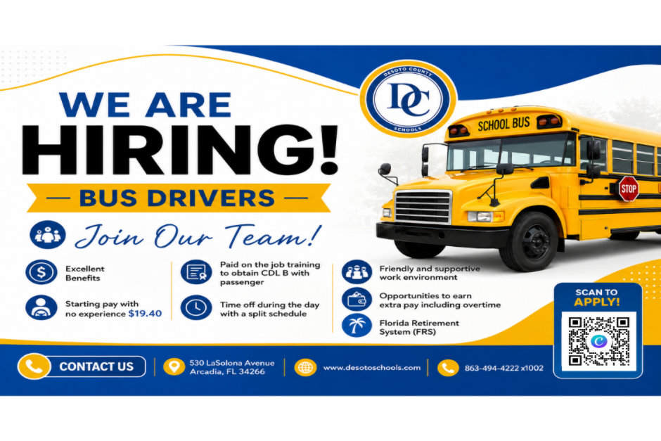 graphic: We are Hiring Bus Drivers