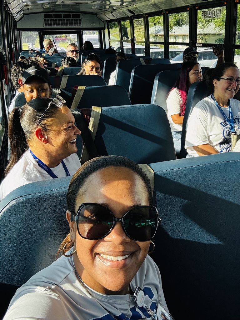staff riding bus