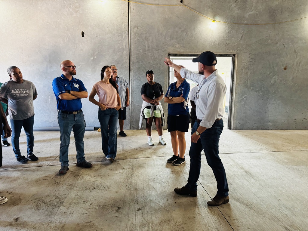 staff touring the new DHS facility
