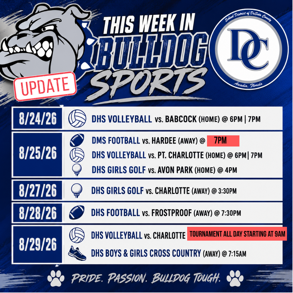 graphic "This Week in Bulldog Sports" 
