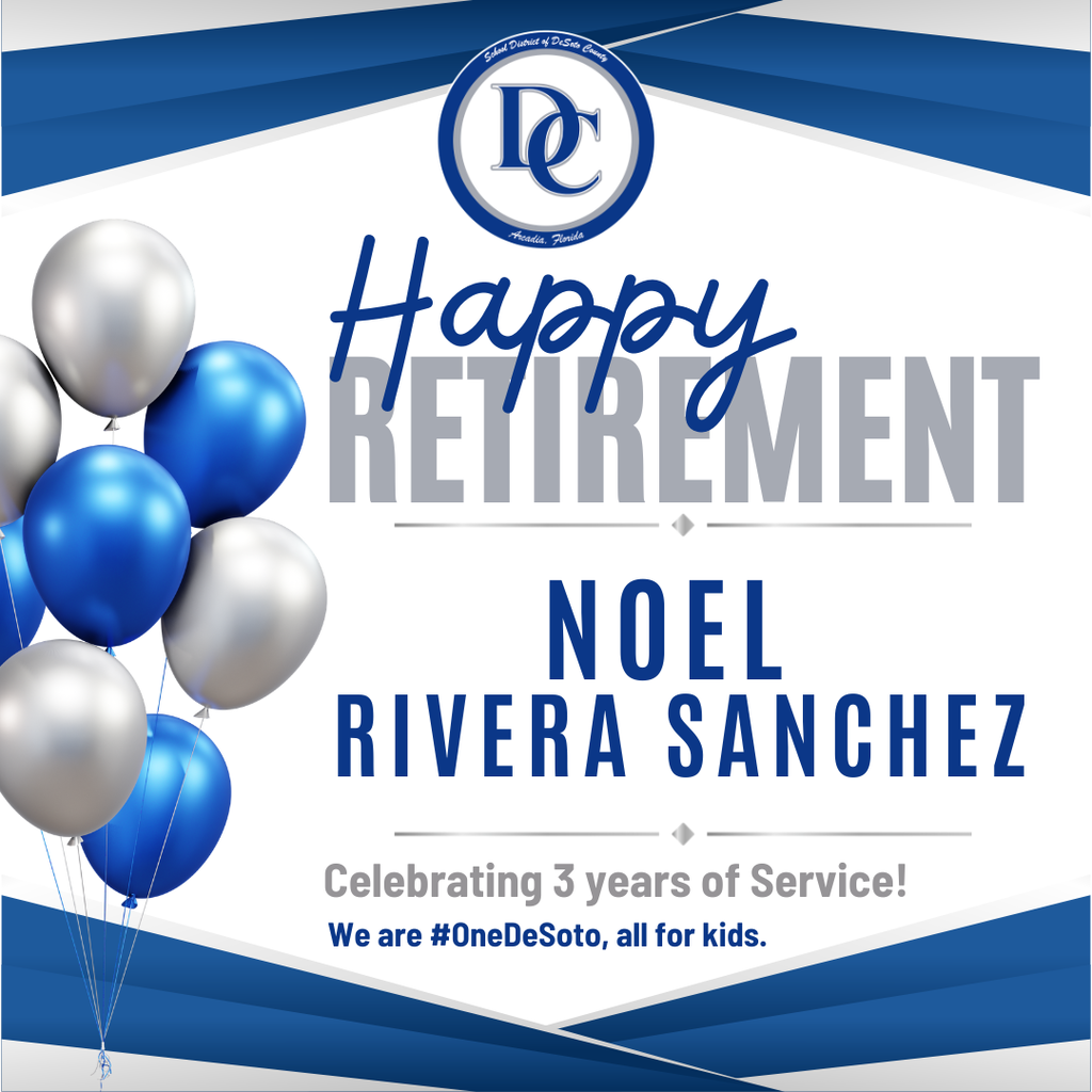 graphic "Happy Retirement Noel Rivera Sanchez"