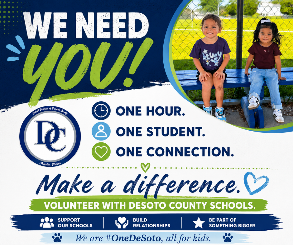 graphic "We Nee You! Make a difference, volunteer" with picture of two little girls