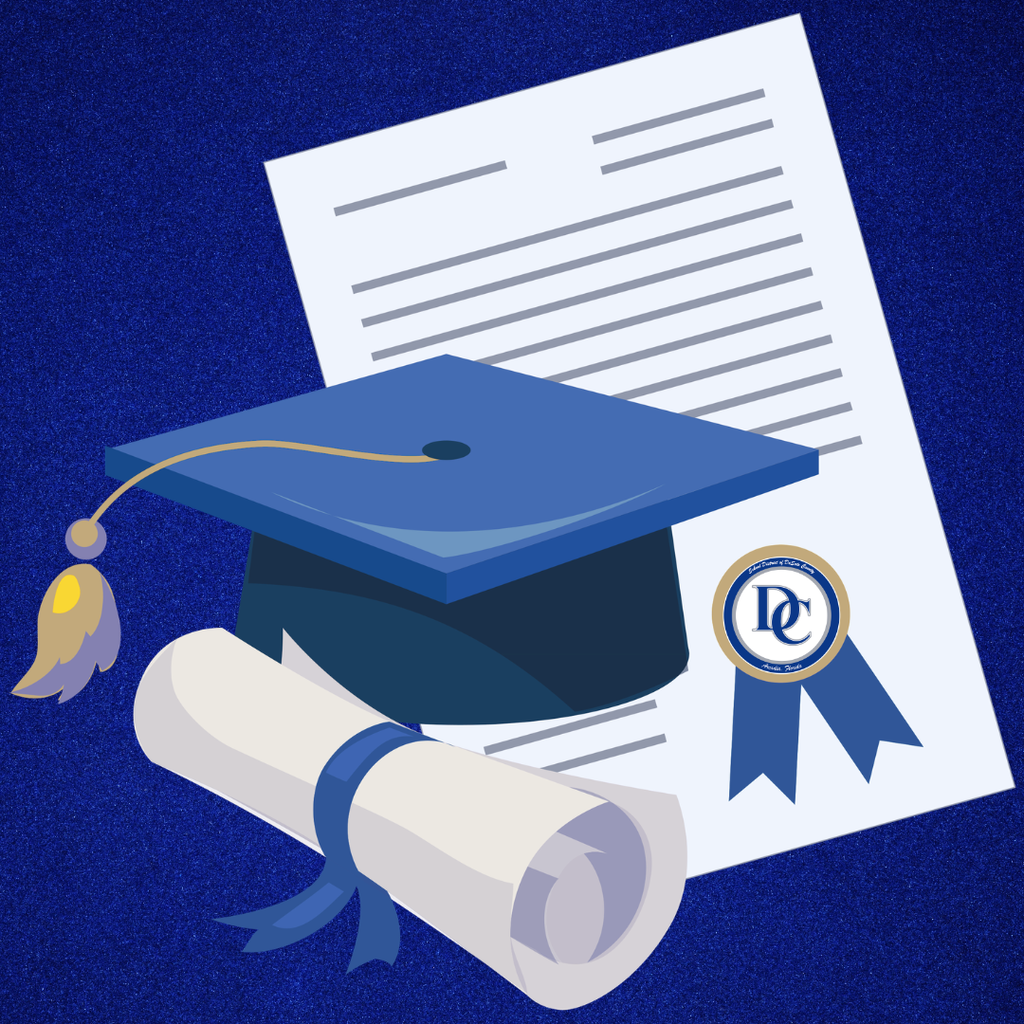 cap and diploma graphic