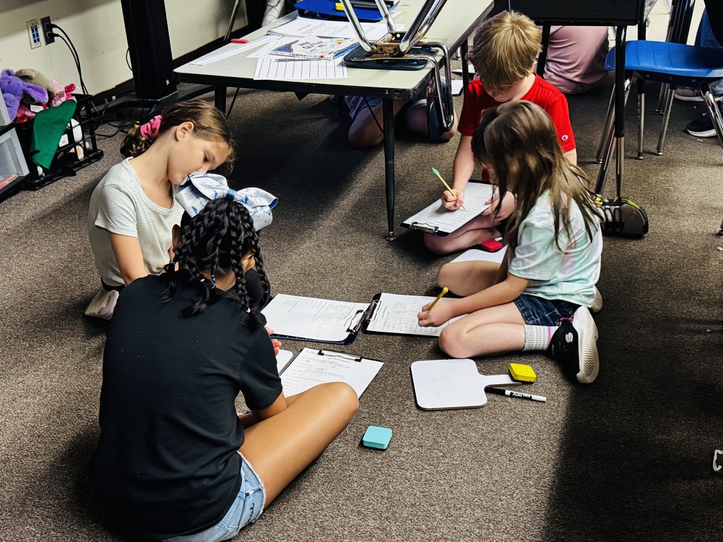 students doing small group work