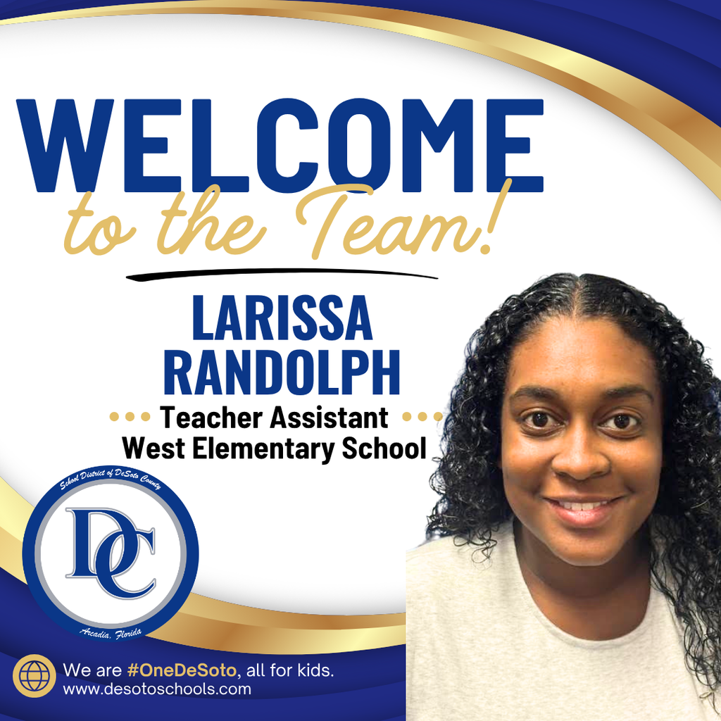 Welcome to the Team! Larissa Randolph with a picture of a woman