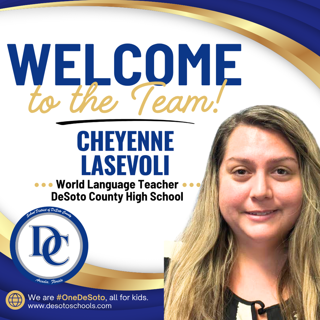 Welcome to the Team! Cheyenne Lasevoli with a picture of a woman