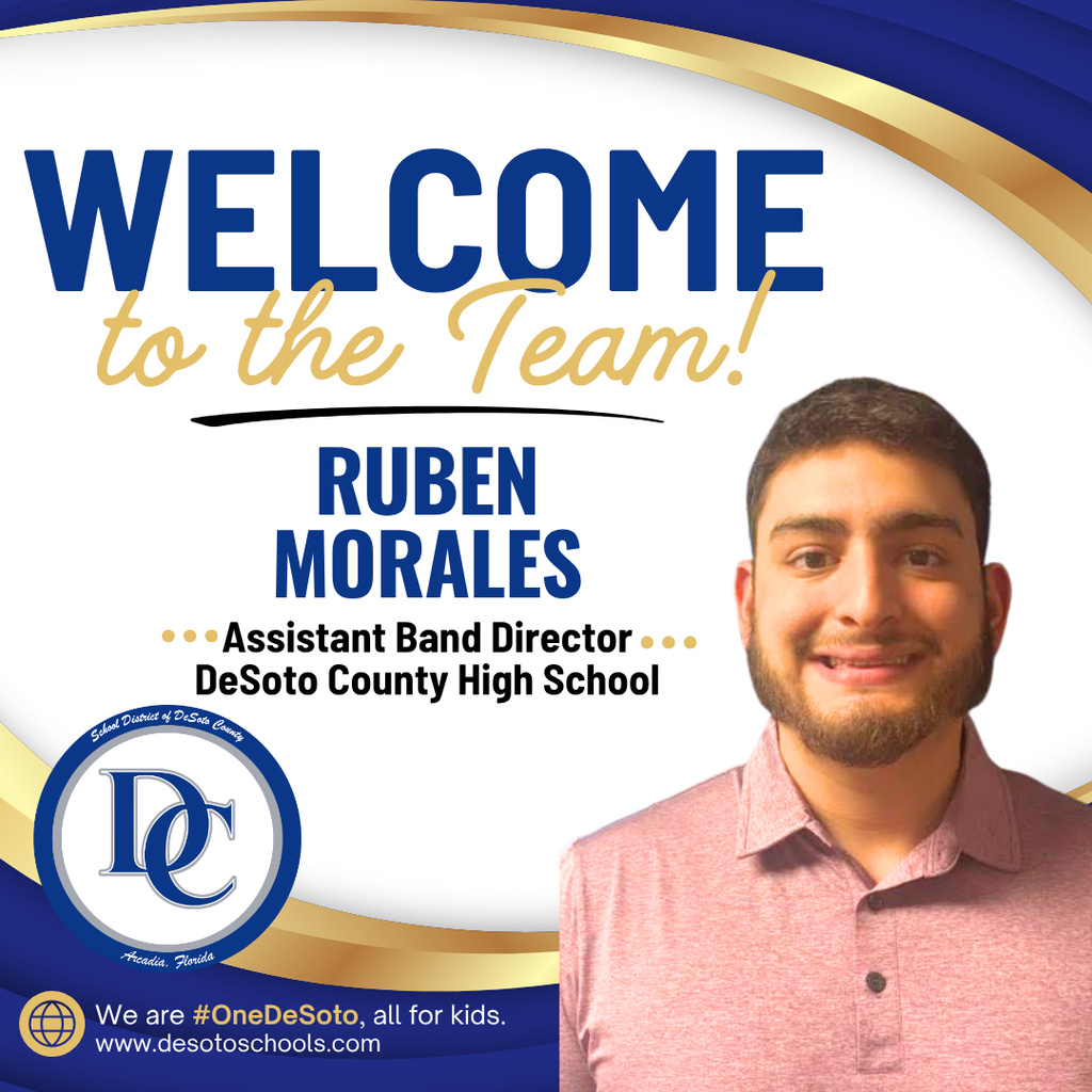 Welcome to the Team! Ruben Morales with a picture of a man