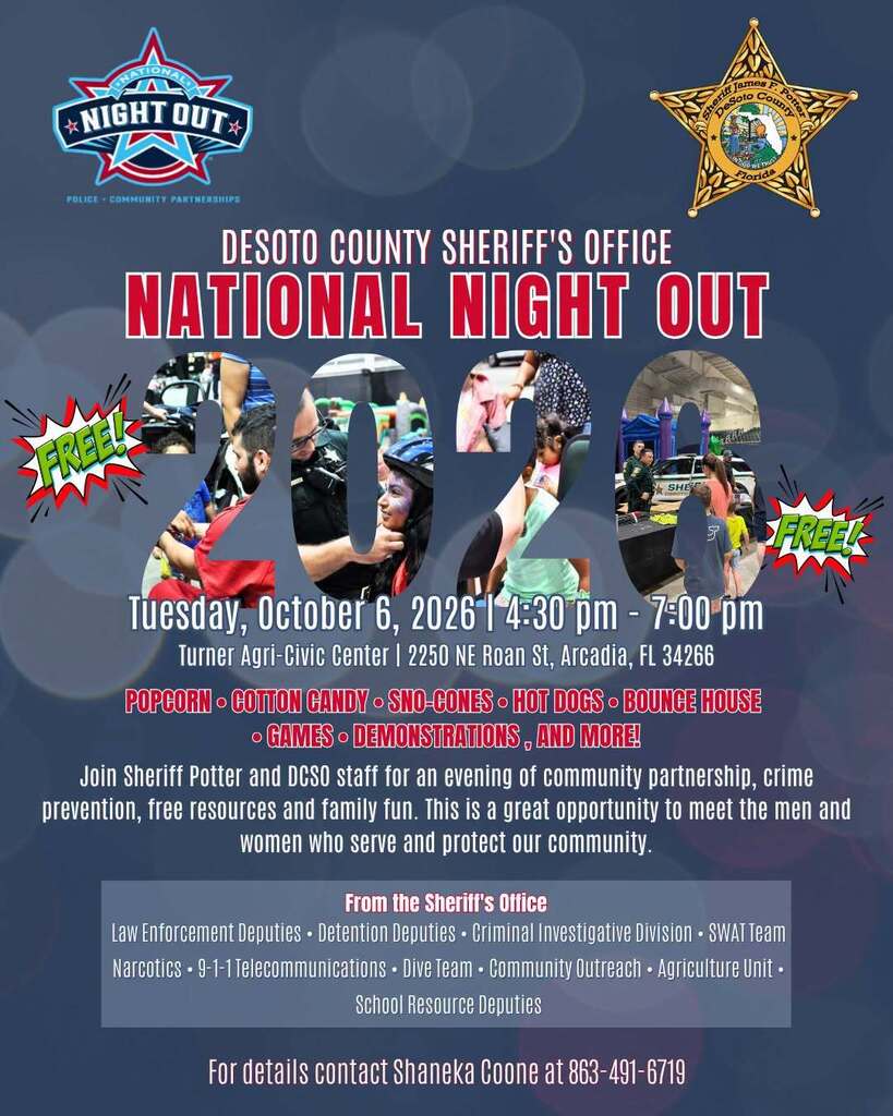 DCSO National Night Out October 6, 2026 Flyer