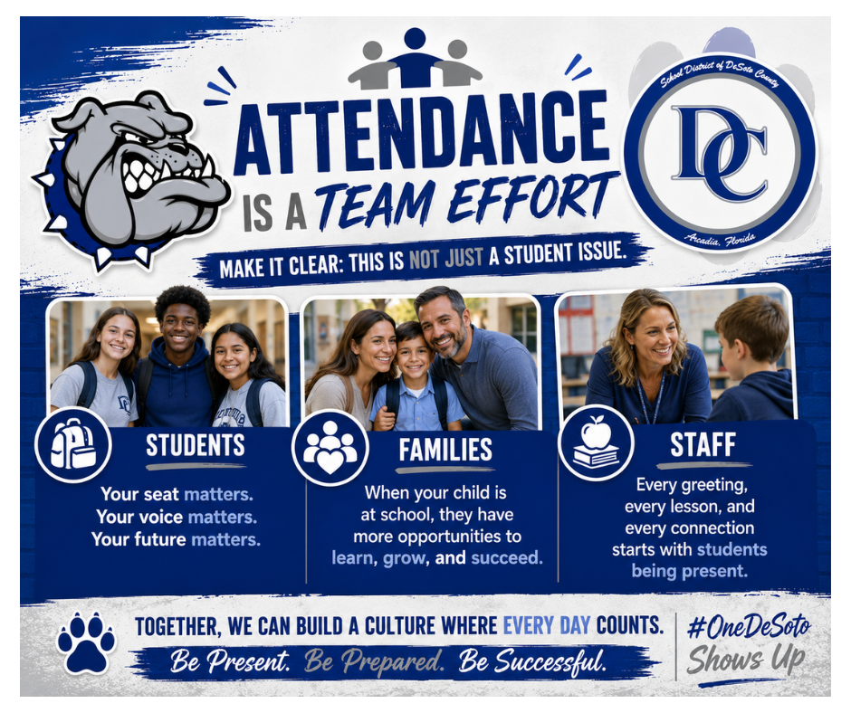 Attendance is Team Effort graphic 