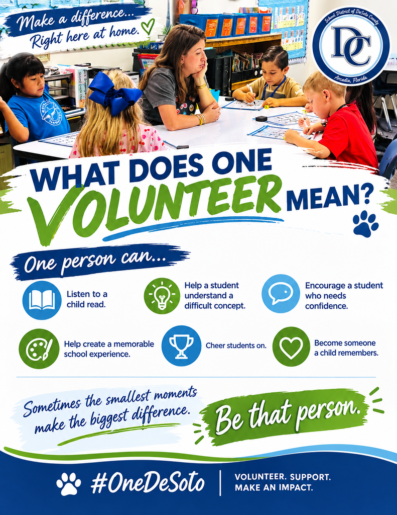 What does One Volunteer mean? graphic
