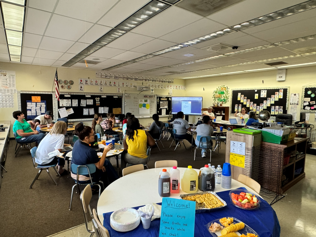 group of teachers in class for professional development