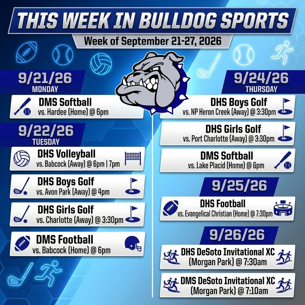 graphic "This Week in Bulldog Sports" 